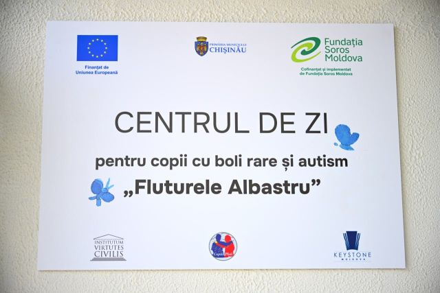 Inaugurarea Centrului de zi „Fluturele albastru”, care va presta servicii pentru copii cu boli rare și autism